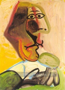Buste Man 1971 cubisme Pablo Picasso Peinture à l'huile